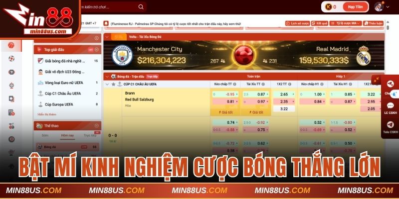 Bật mí kinh nghiệm cược bóng thắng lớn