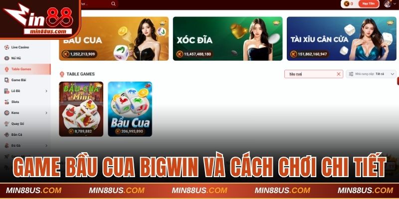 Game bầu cua Bigwin