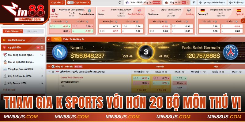 Tham gia K Sports với hơn 20 bộ môn thú vị